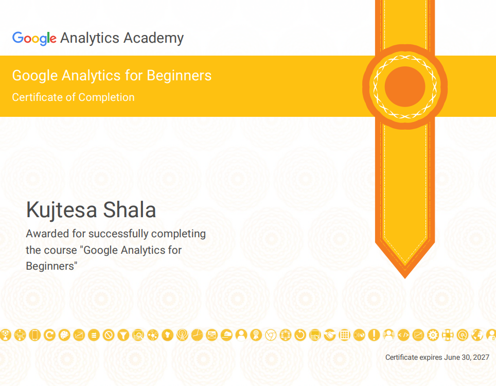 Google Analytics Certification 1