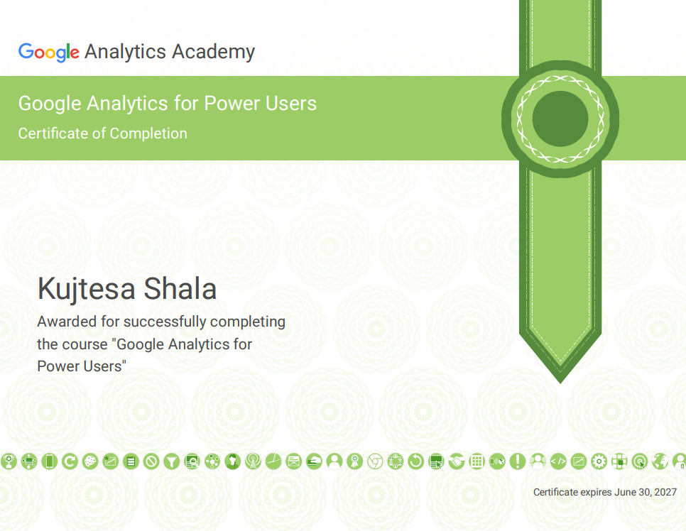 Google Analytics Certification 2